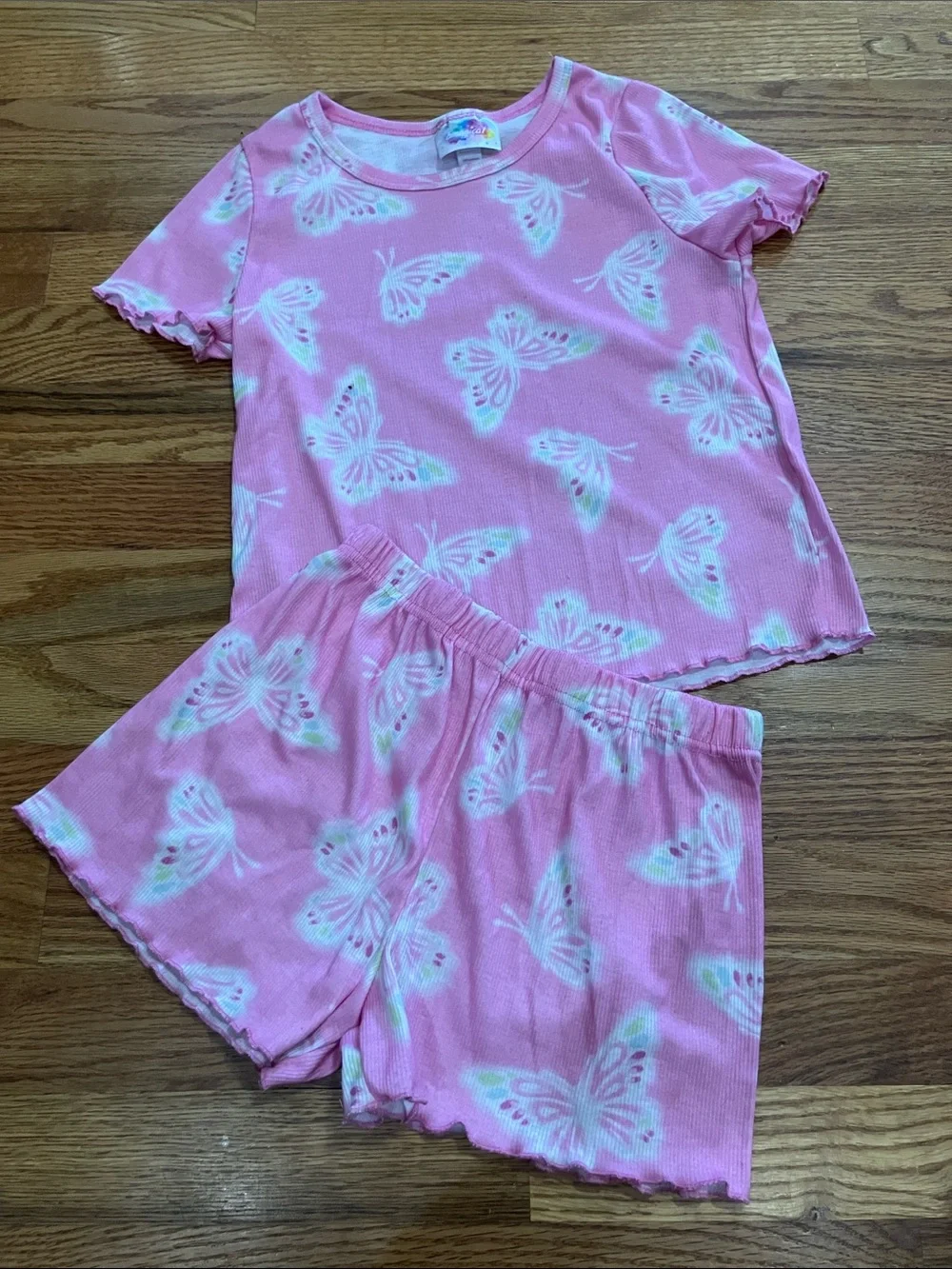 Magic Pink Butterfly Short Pajama Set